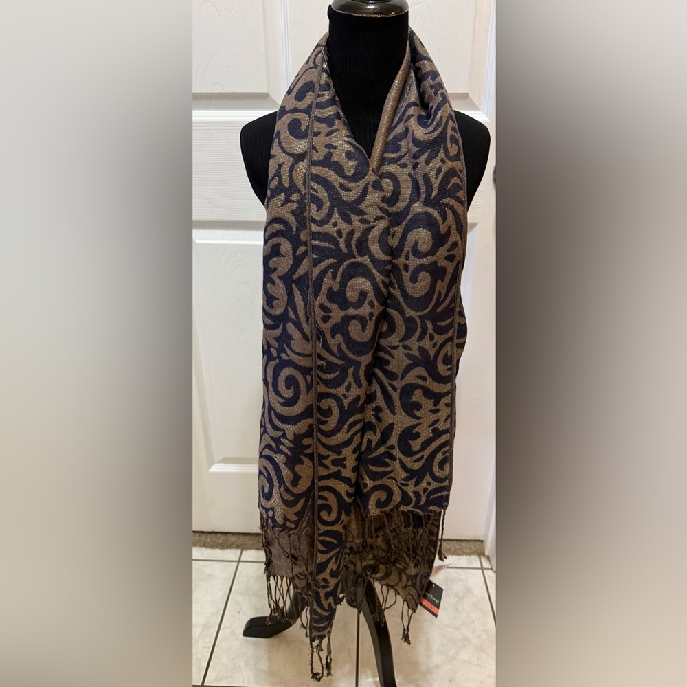 West Loop Metallic Pashmina Scarf NWT